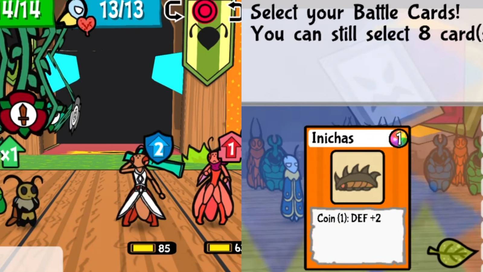 Team Maki (left); Spy Cards game (right)