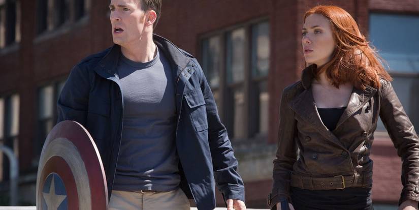 Natasha and Steve Captain America 2