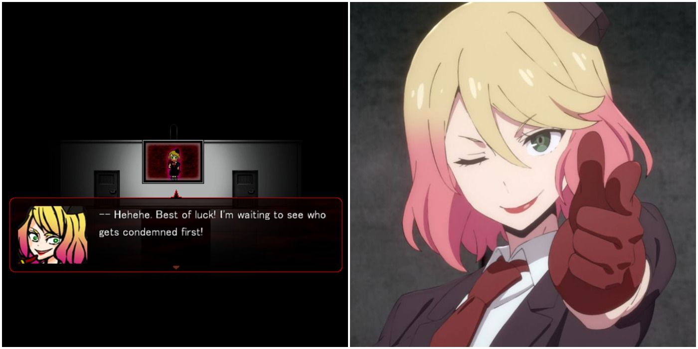 2 Images Showing Cathy from Angels of Death Game versus Anime