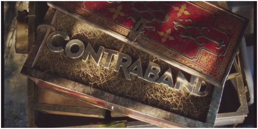 An ornate wooden box