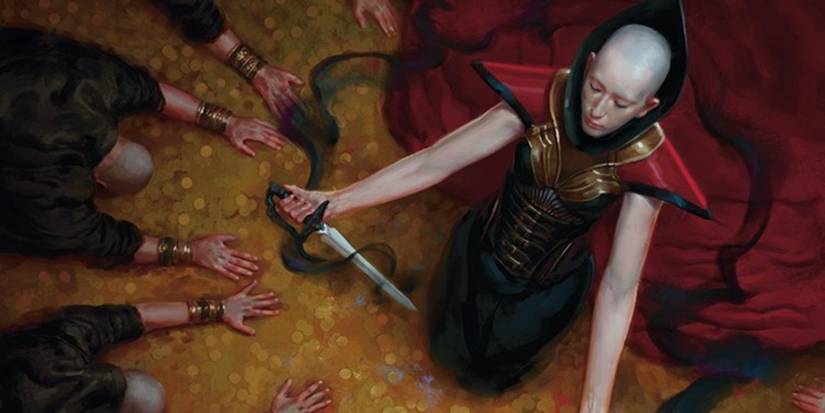 Characters Performing A Ritual