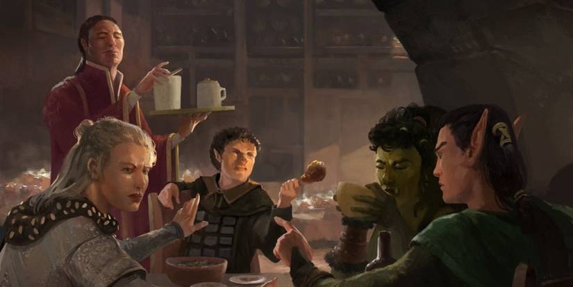 Characters Arguing At A Table