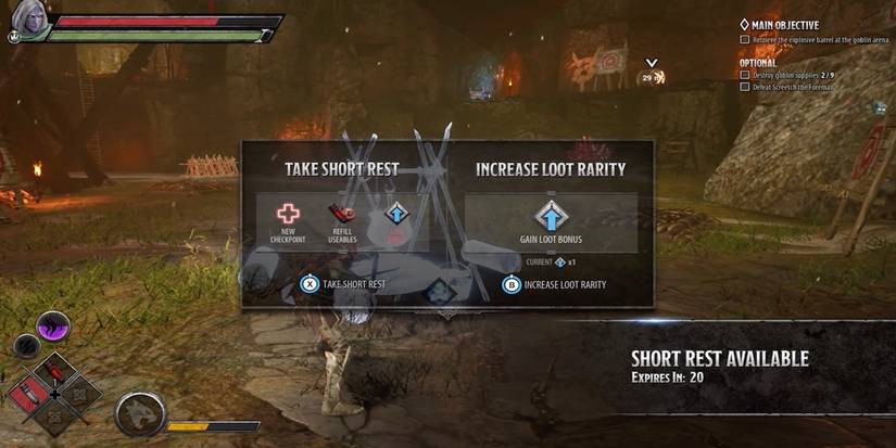 The rest area from Dungeons & Dragons: Dark Alliance