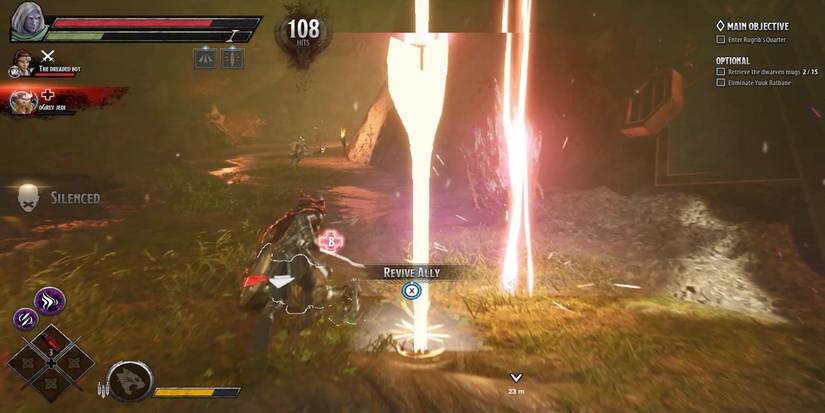 Fighting enemies in Dungeons & Dragons: Dark Alliance