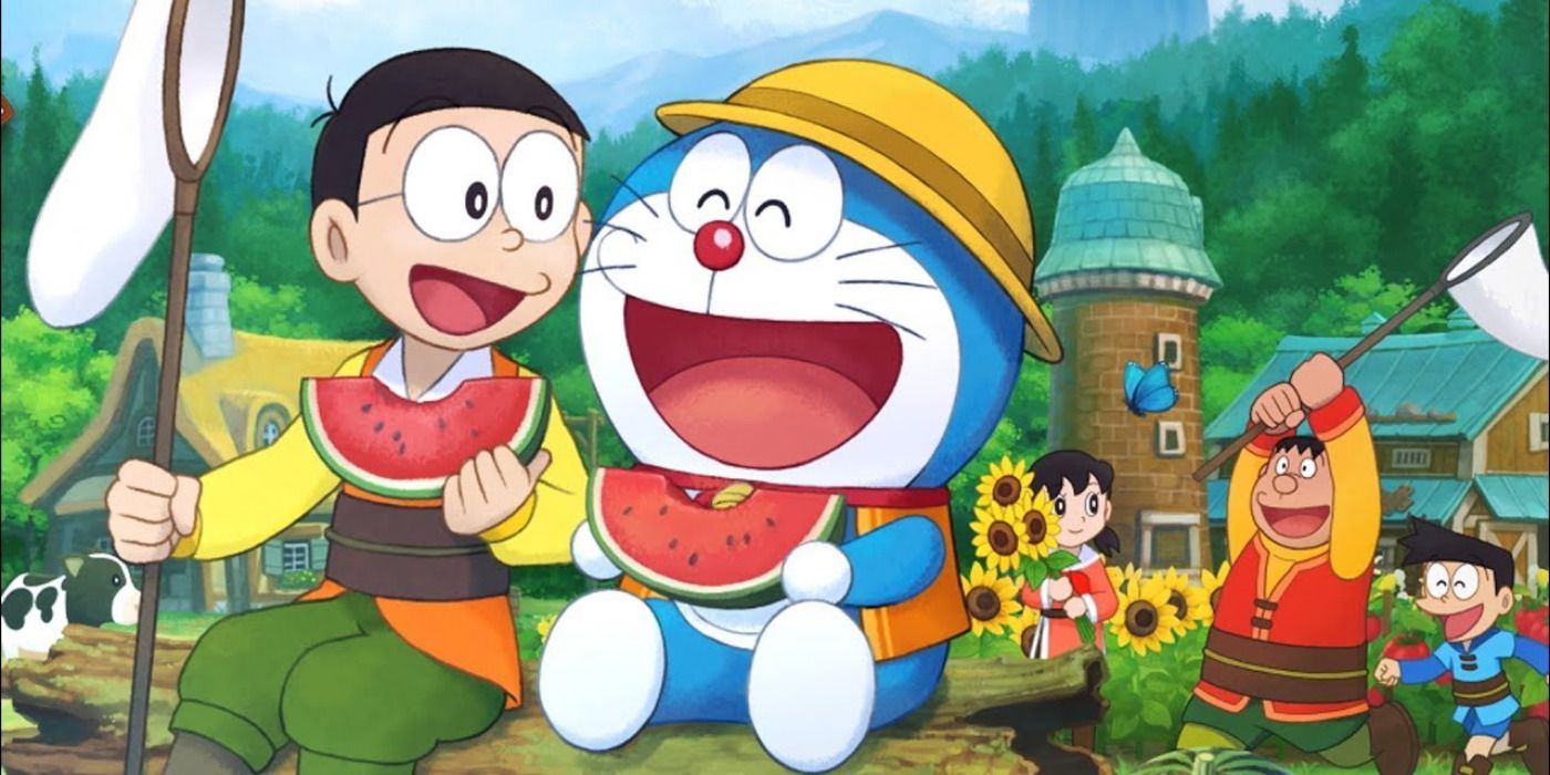 Promo art featuring the main characters from Doraemon