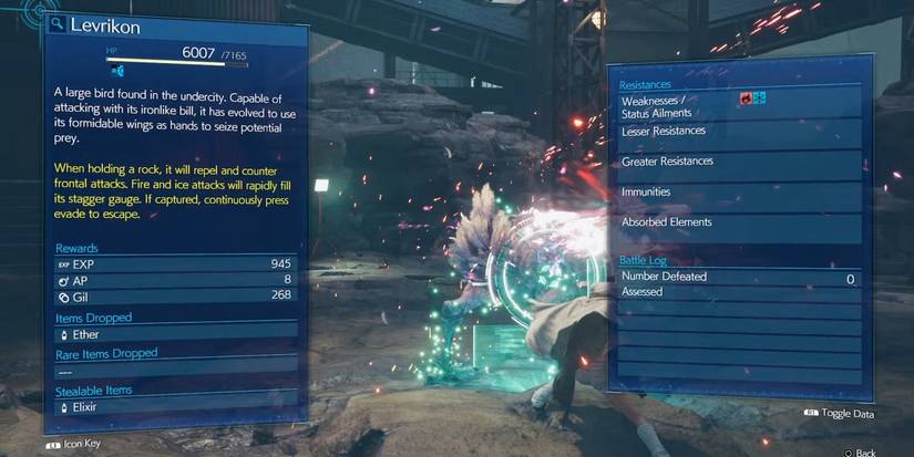 Elemental weakness FF7 remake