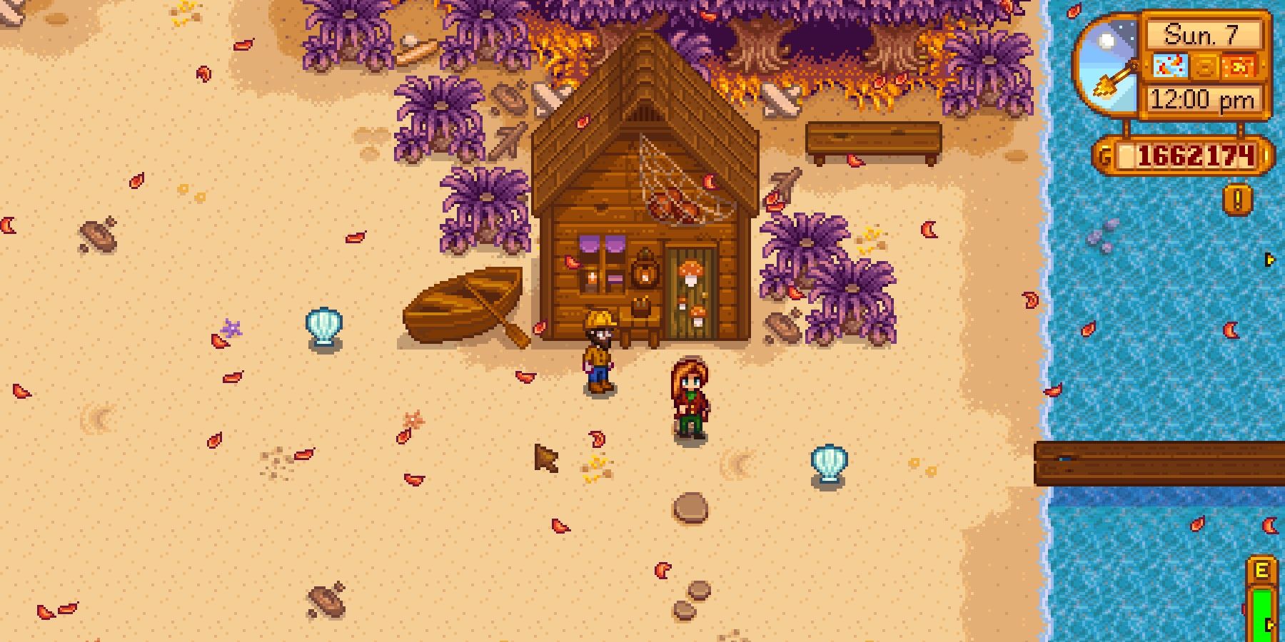 Stardew Valley Elliot's beach hut.