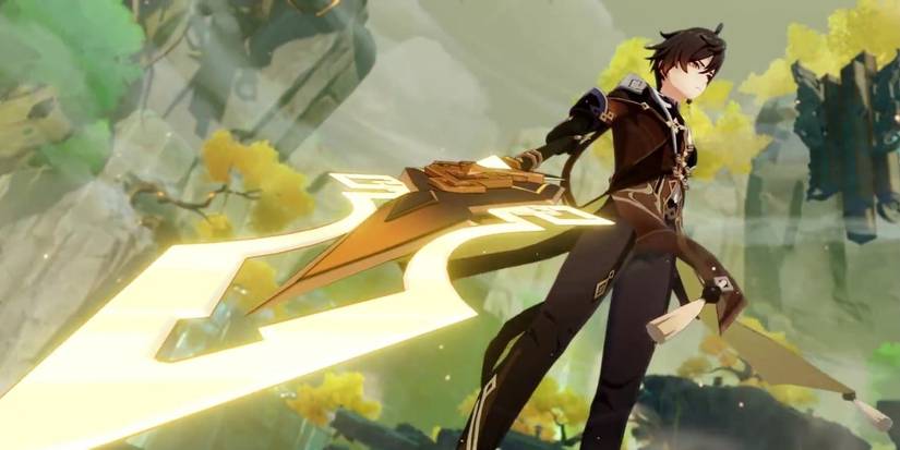 Zhongli using Vortex Vanquisher