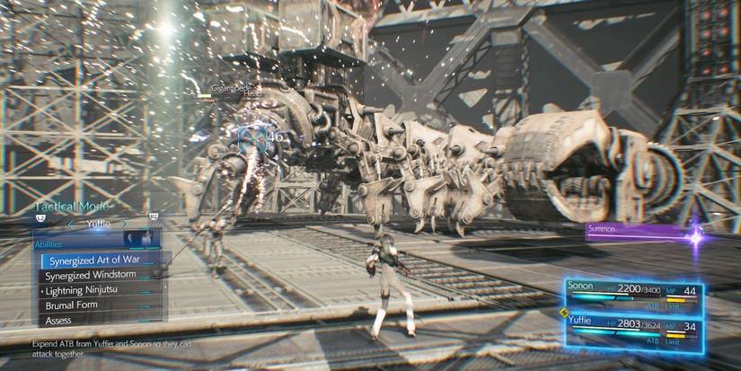 FF7 remake synergized