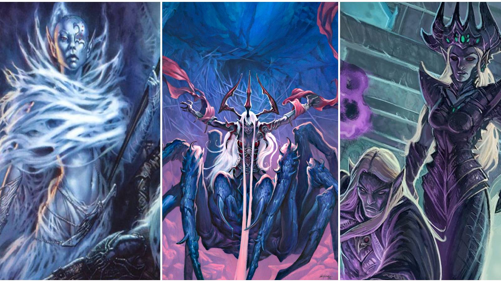 Images of drow from D&D materials