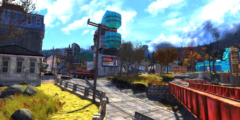 large town on the border of the forest area.