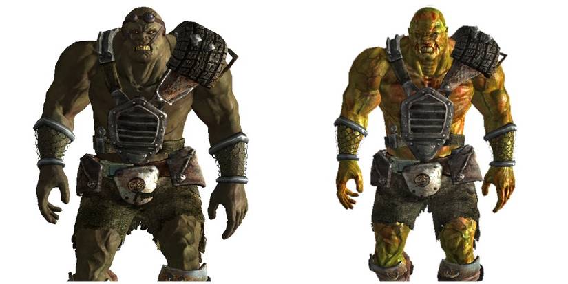 West Coast and East coast super mutants side by side