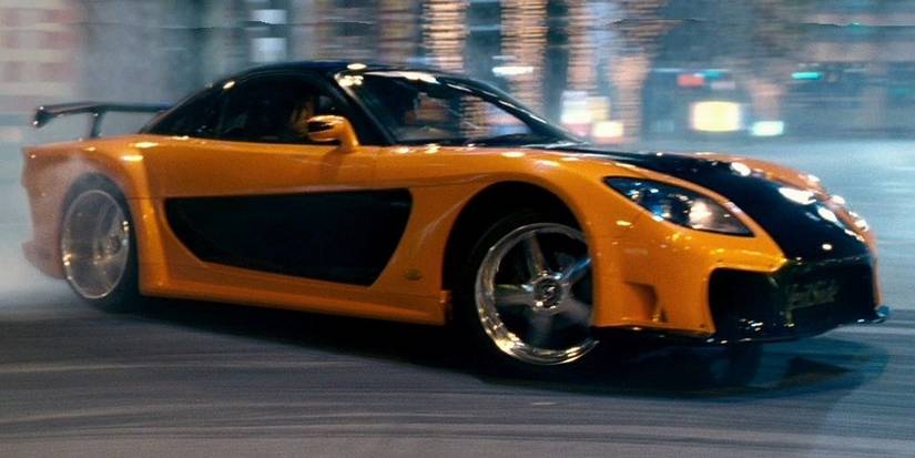 1997 Mazda RX-7 drifting in Tokyo Drift