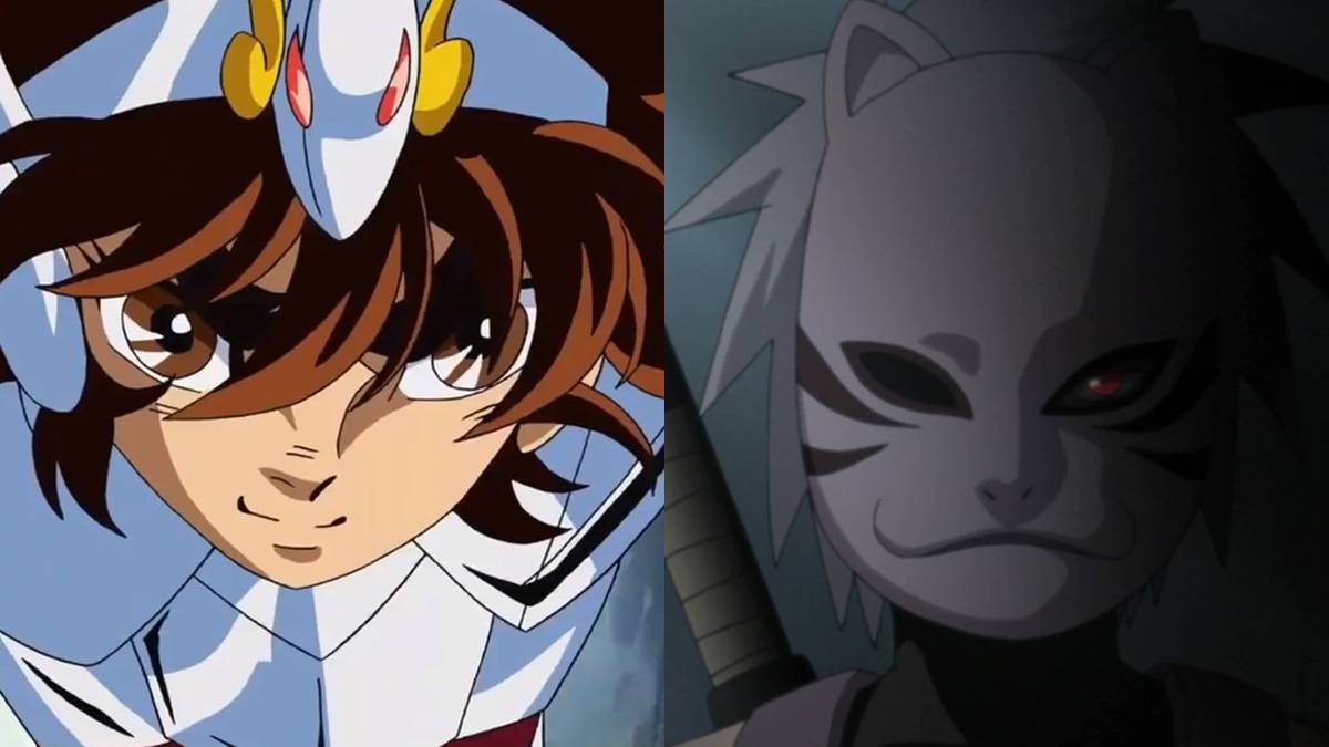 Characters from One Piece (left) and Naruto (right)