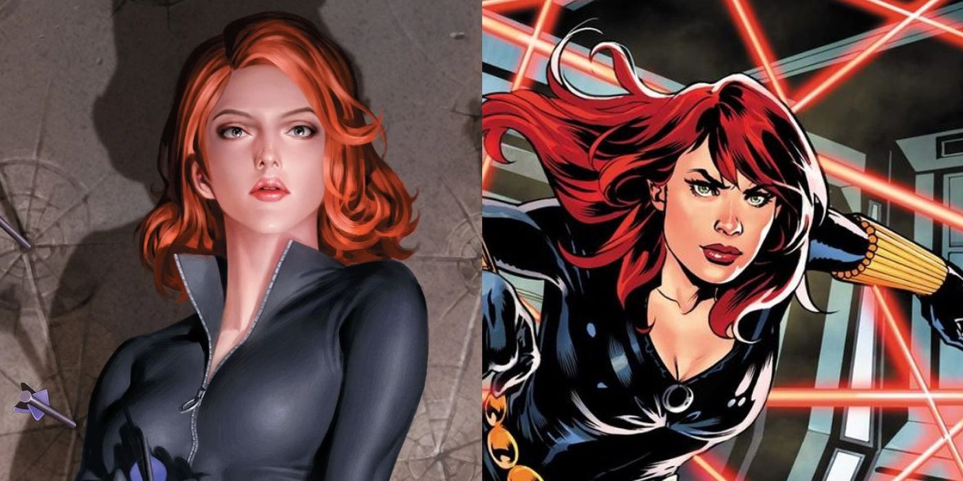 Black Widow in different iterations