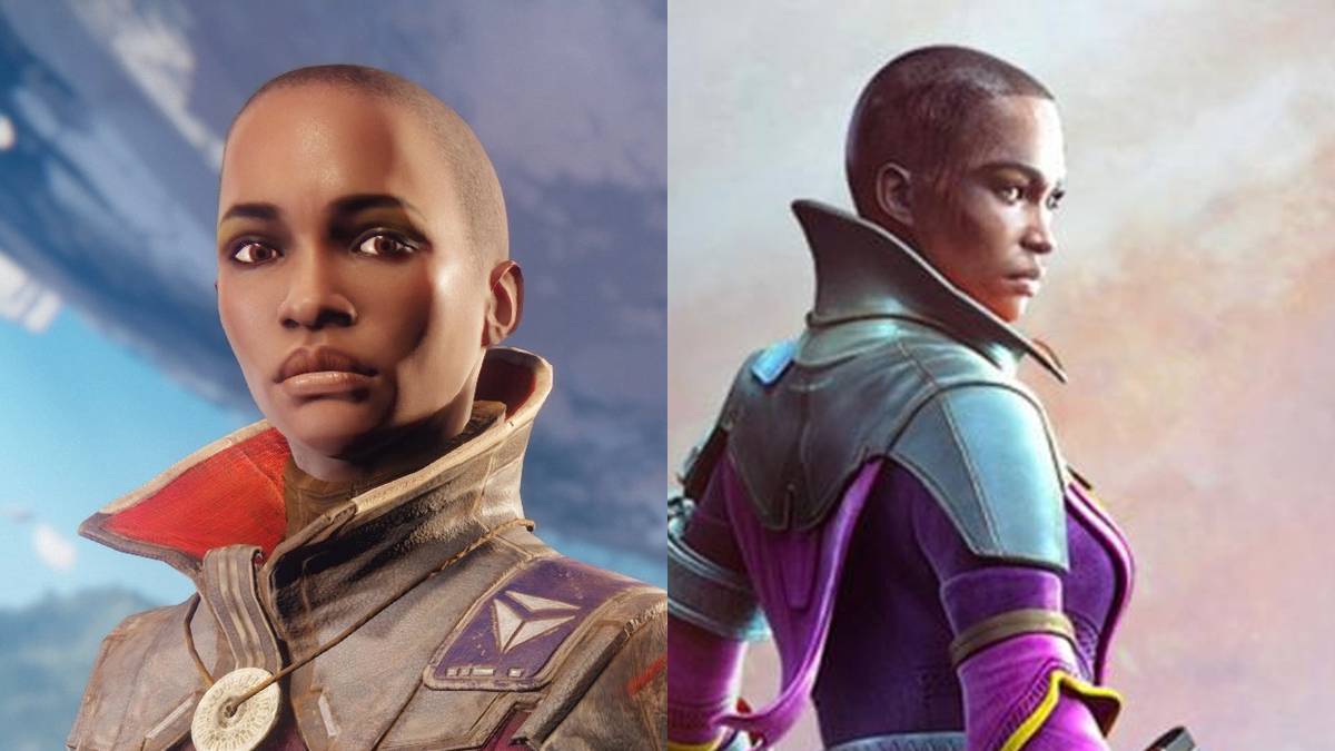 Split image, each showing Ikora from Destiny 2
