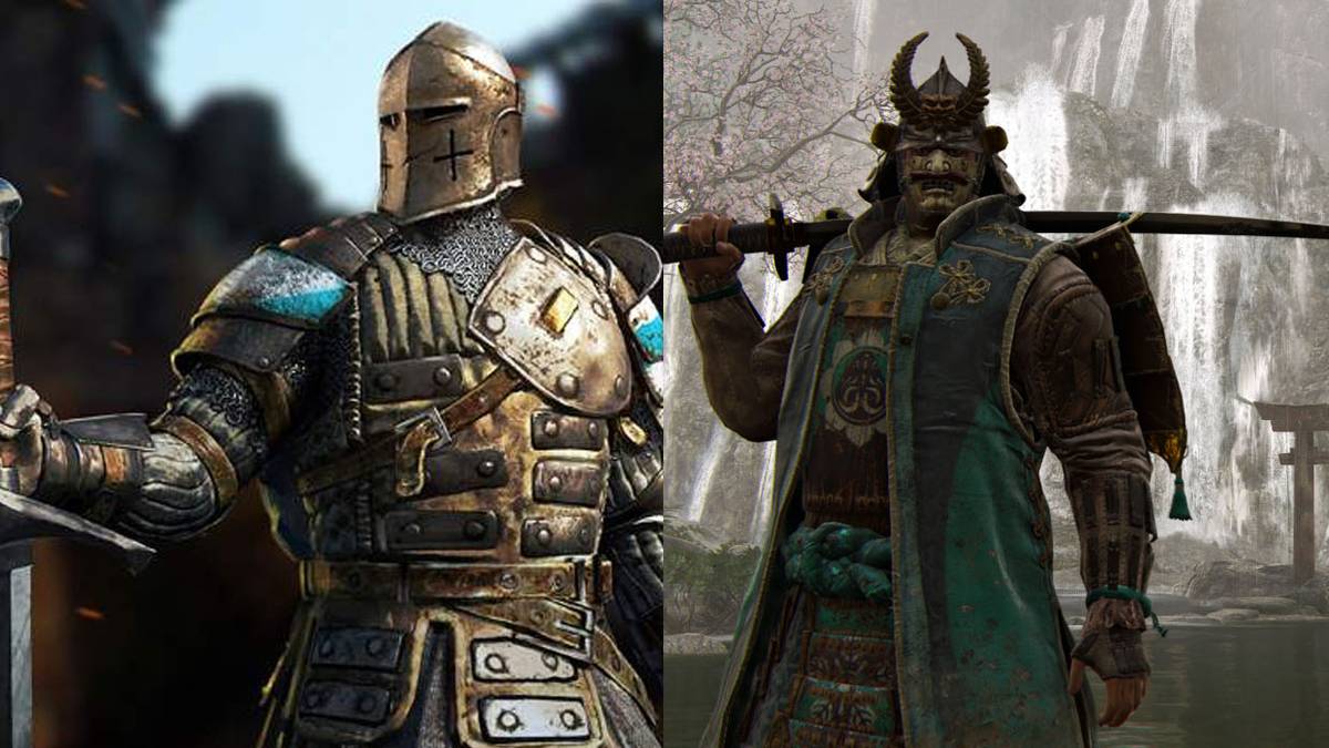 Split image of players in For Honor