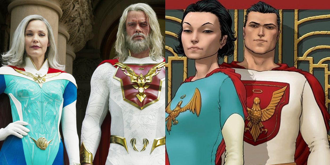 Jupiter's Legacy characters from the series and the comics