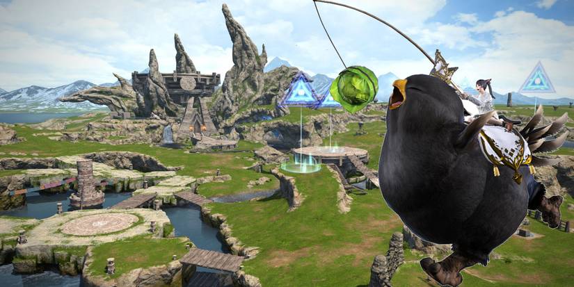 Final Fantasy 14 Fat Black Chocobo Mount