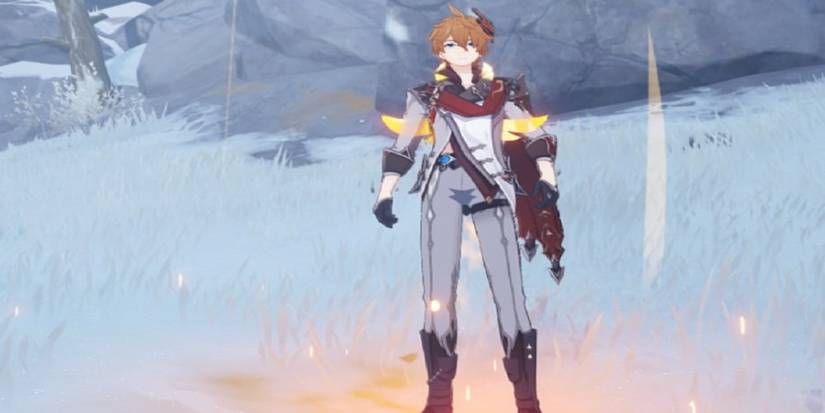 Genshin Impact Childe in Dragonspine with Warming Bottle