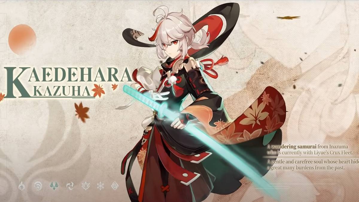 Genshin Impact Kazuha Demo Card