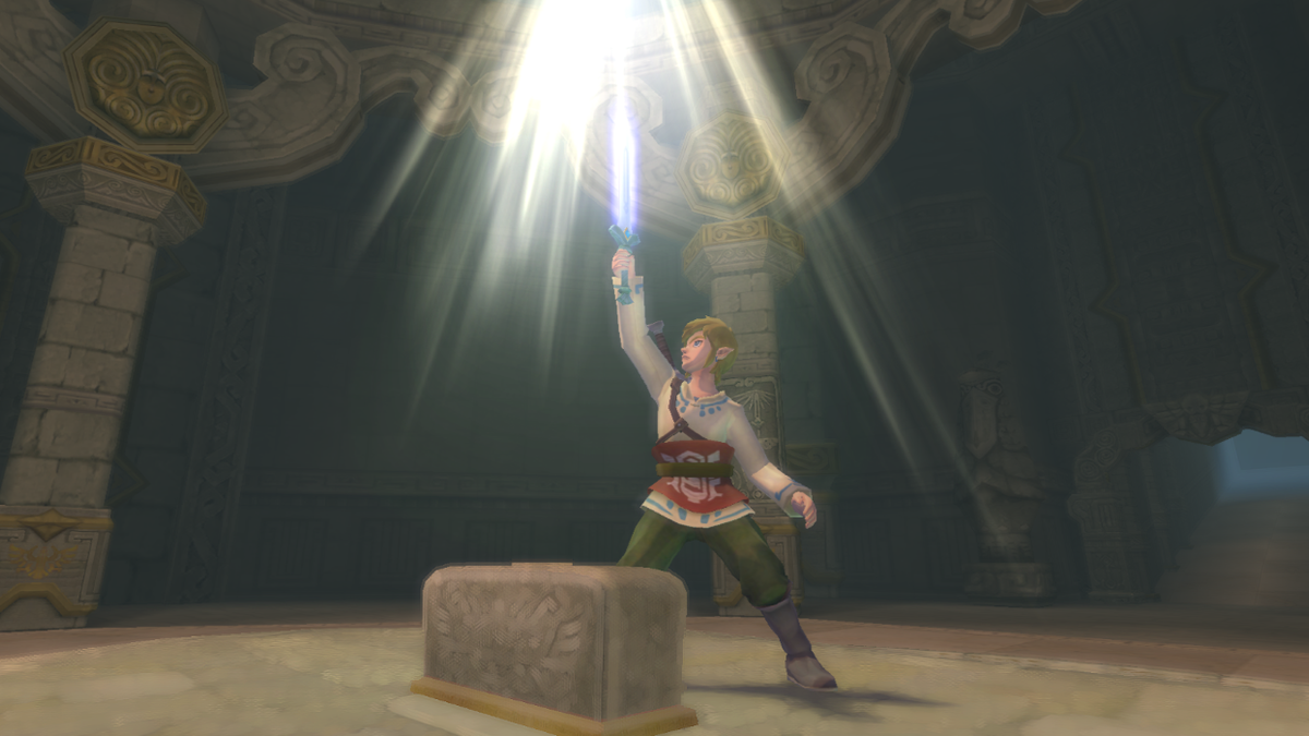 link with goddess sword
