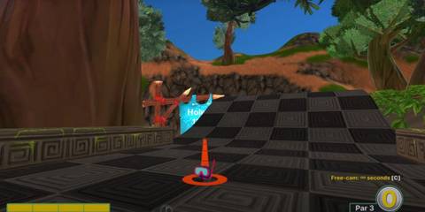 Golf with your friends Ancient trickshot guide Hole 17