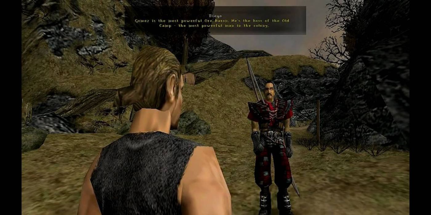 Gothic Dialogue with Diego at the Start of The Game
