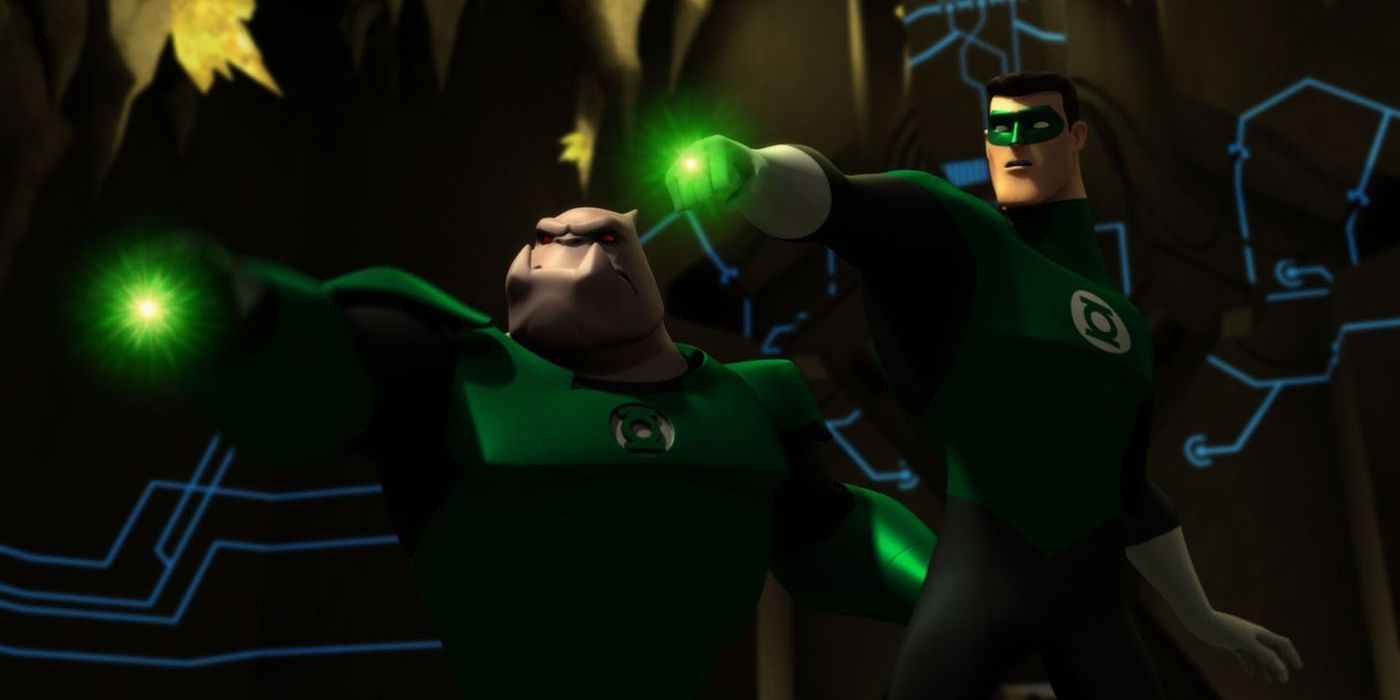 Hal Jordan and Kilowog in Green Lantern: The Animated Series