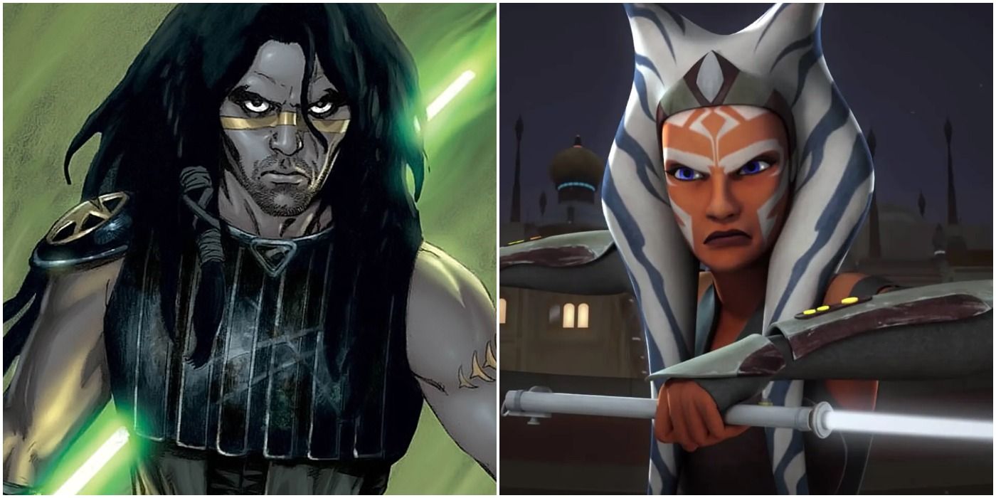 Quinlan Vos in the comics and Ahsoka Tano in Star Wars Rebels