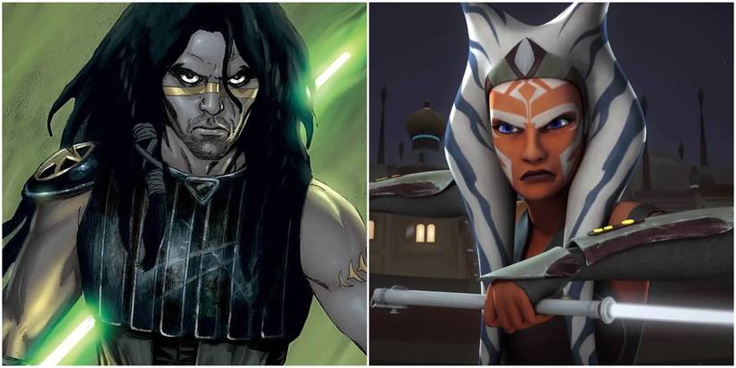 Quinlan Vos in the comics and Ahsoka Tano in Star Wars Rebels