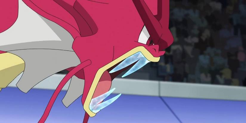 Gyarados Using Ice Fang