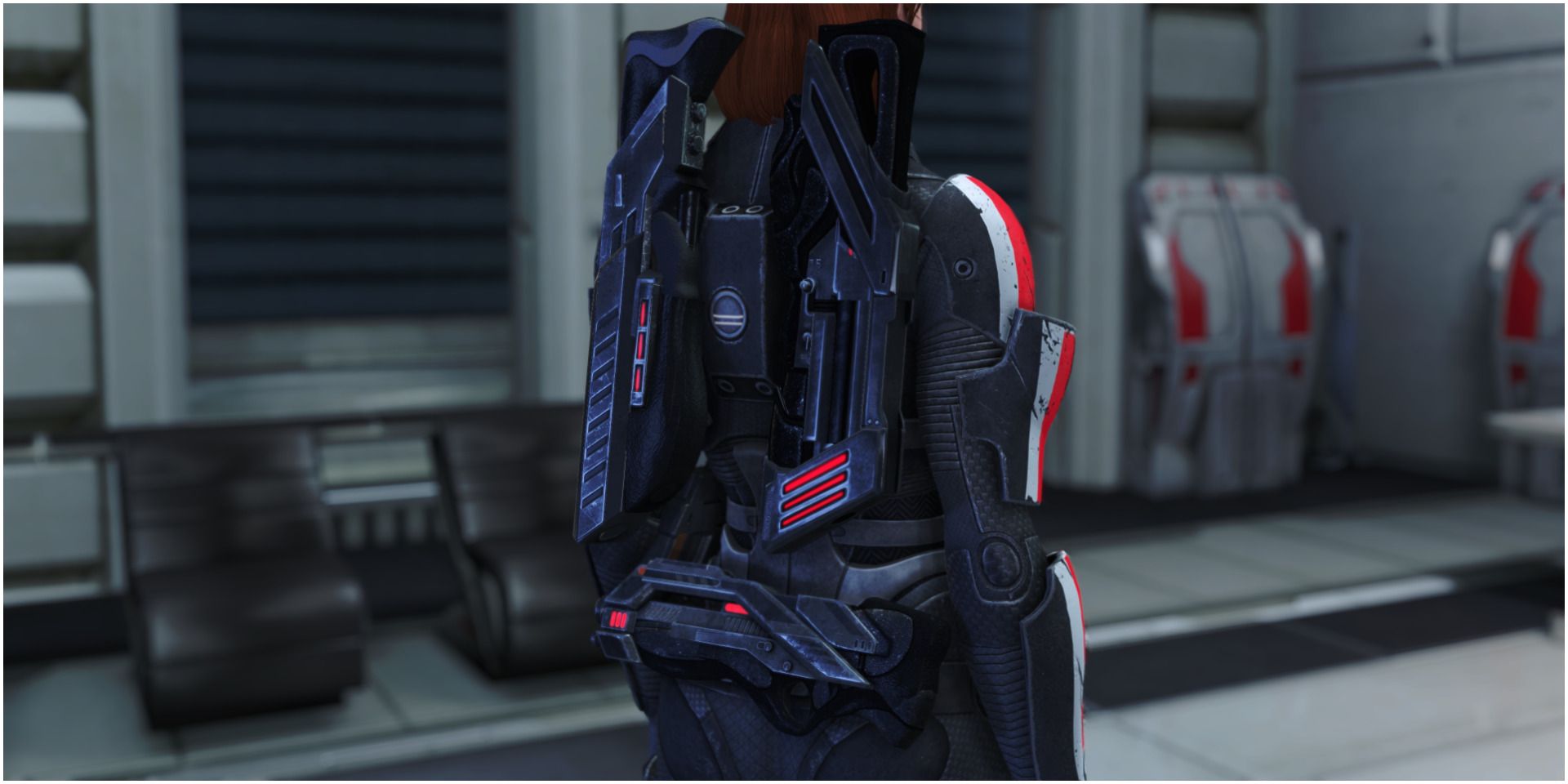Commander Shepard With Master Spectre Gear From Mass Effect Legendary Edition