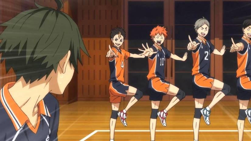 Haikyuu Anime Meme Pose Team Karasuno