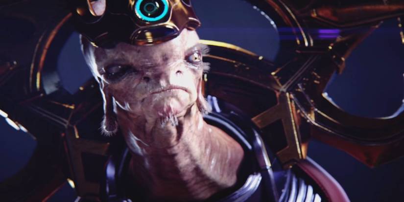 Prophet of Truth looking on from his floating throne.