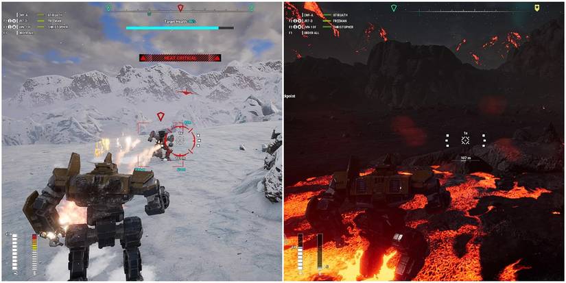 Environments affect heat in tangible ways in MechWarrior 5