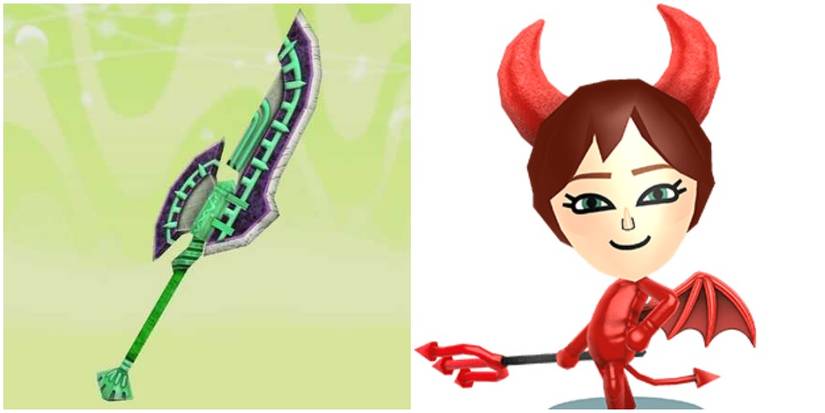 Imp Miitopia Ruinous Spear Weapons