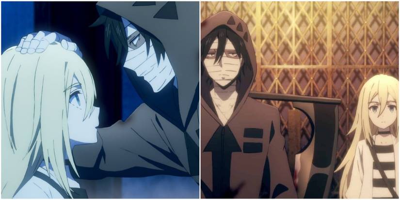 2 Images of Isaac Foster Standing close to Rachel Gardner Angels of Death