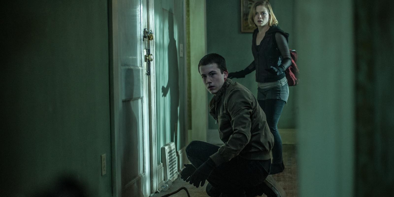 Jane Levy and Dylan Minnette in Don't Breathe