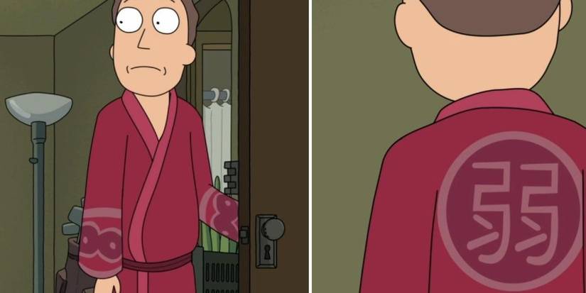 Jerry Robe Rick and Morty Hidden Jokes