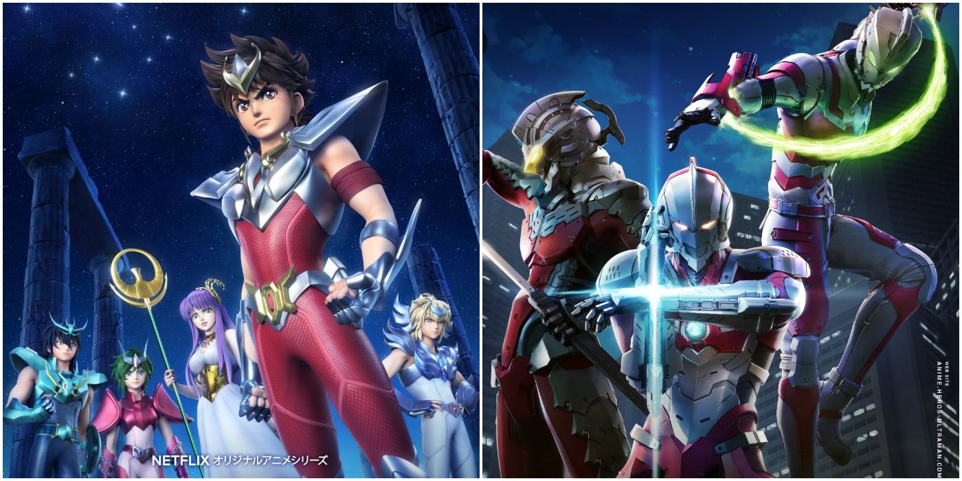 Knights of the Zodiac and Ultraman, animated by Sola Entertainment