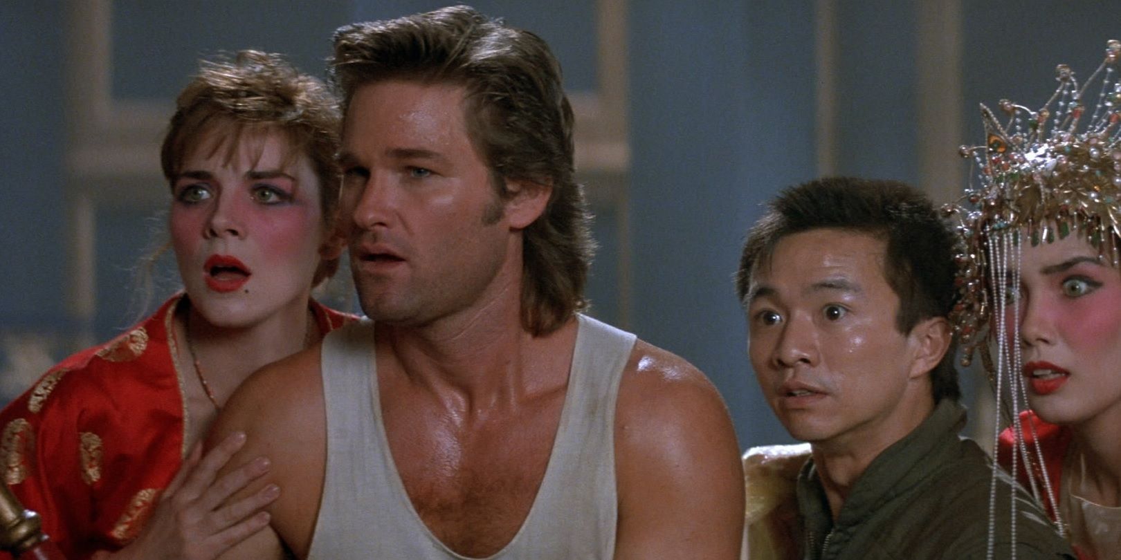 Kurt Russell as Jack Burton in Big Trouble in Little China