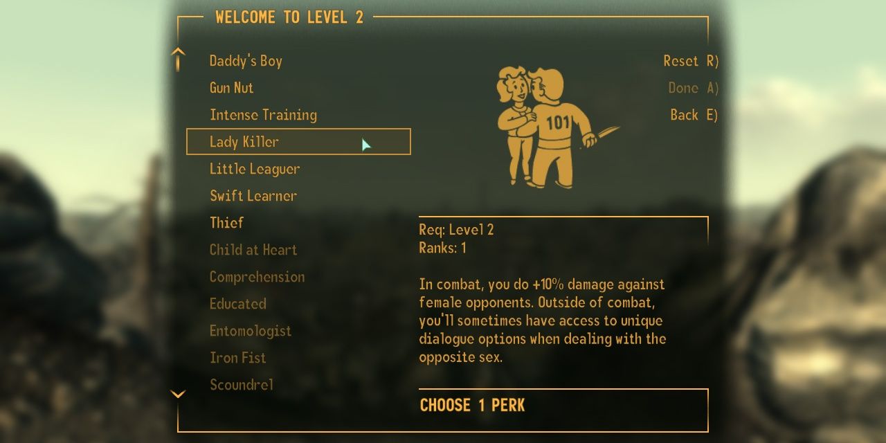 Lady Killer Perk From Fallout 3