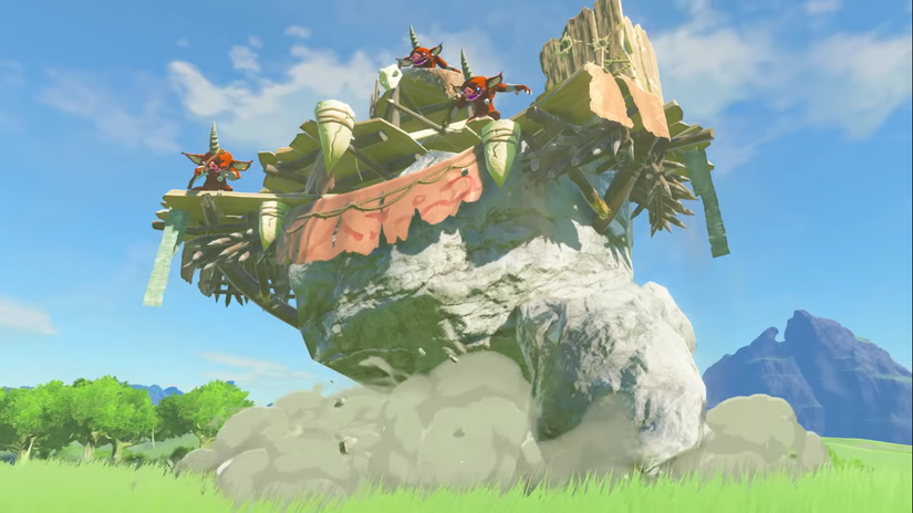 legend of zelda breath of the wild 2 bokoblin camp stone talus
