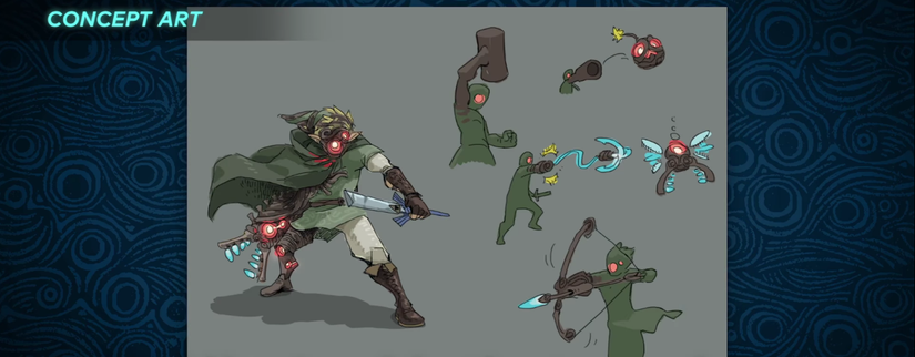 legend of zelda breath of the wild concept art arm transformation