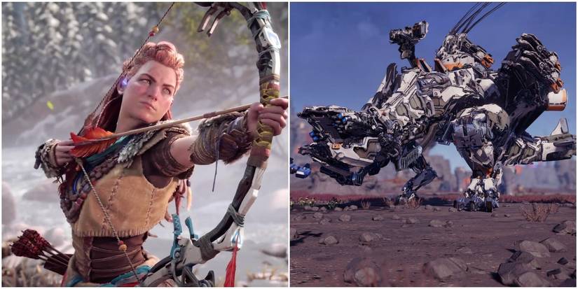 Enemies from Horizon: Zero Dawn in Ratchet & Clank: Rift Apart