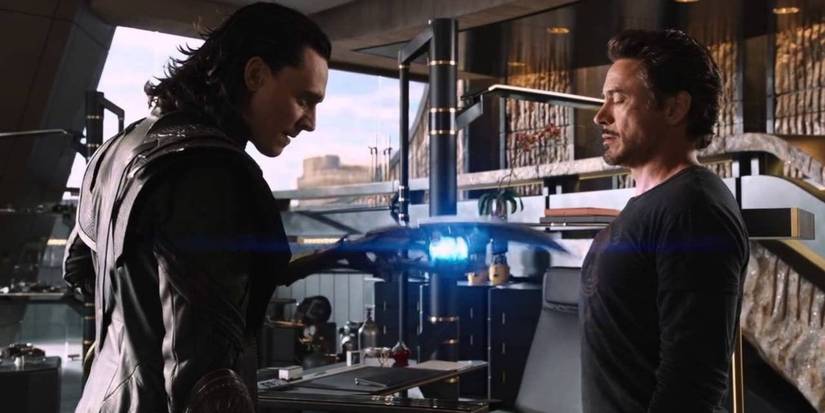 Loki uses his specter against Tony