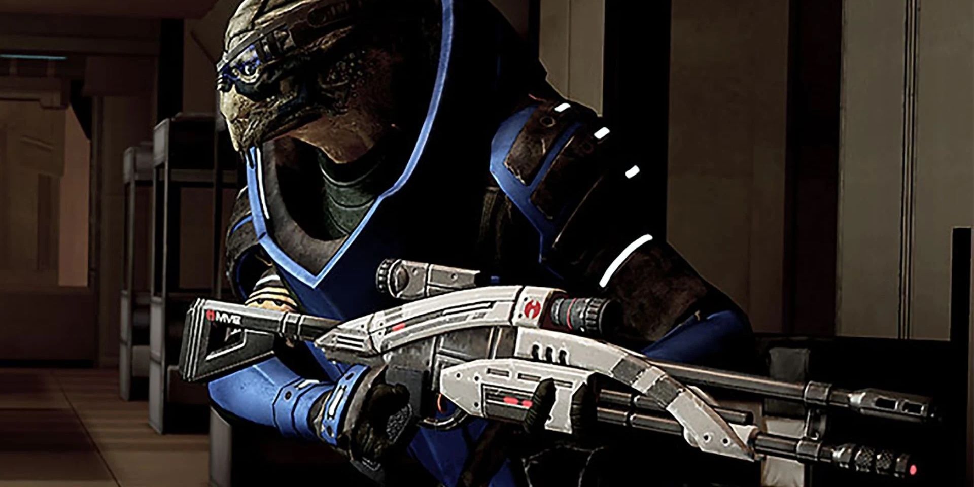 Garrus Holding M-92 Mantis From Mass Effect Legendary Edition