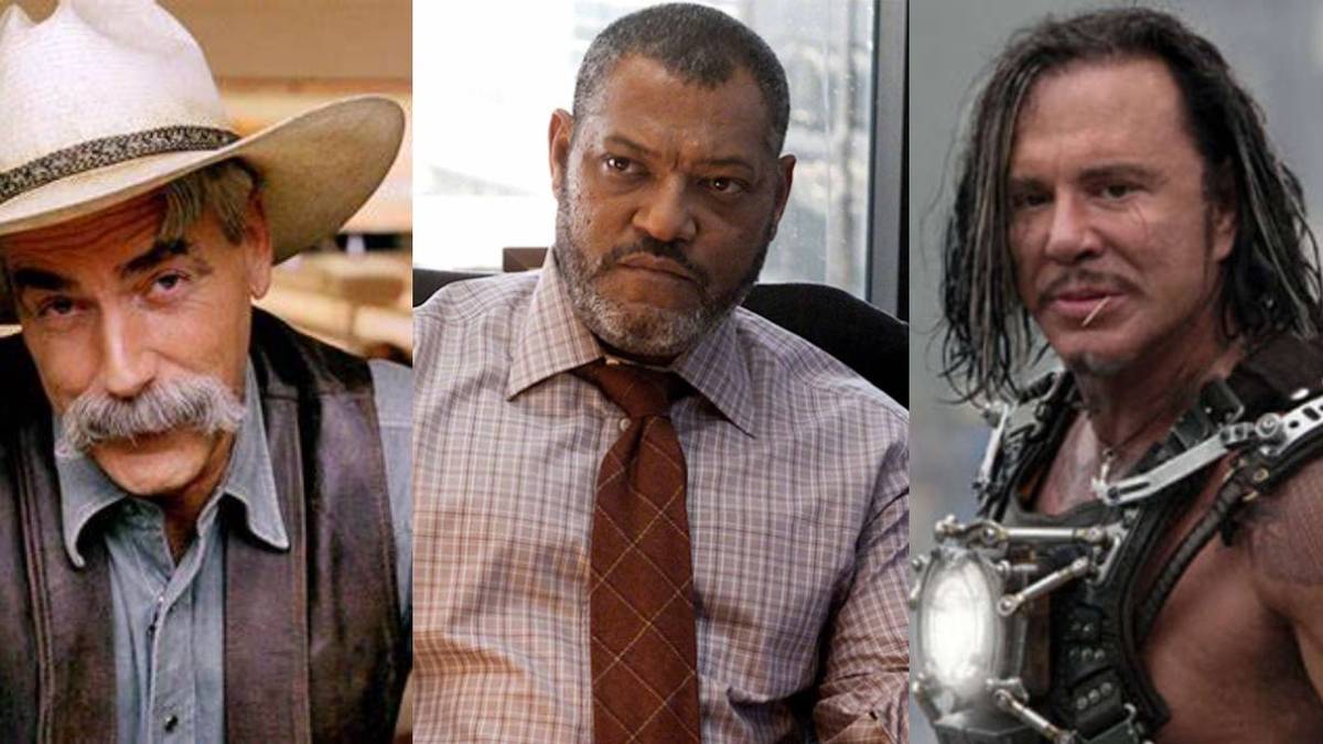 MacGruber Sam Elliott in The Big Lebowski Laurence Fishburne in Man of Steel and Mickey Rourke in Iron Man 2