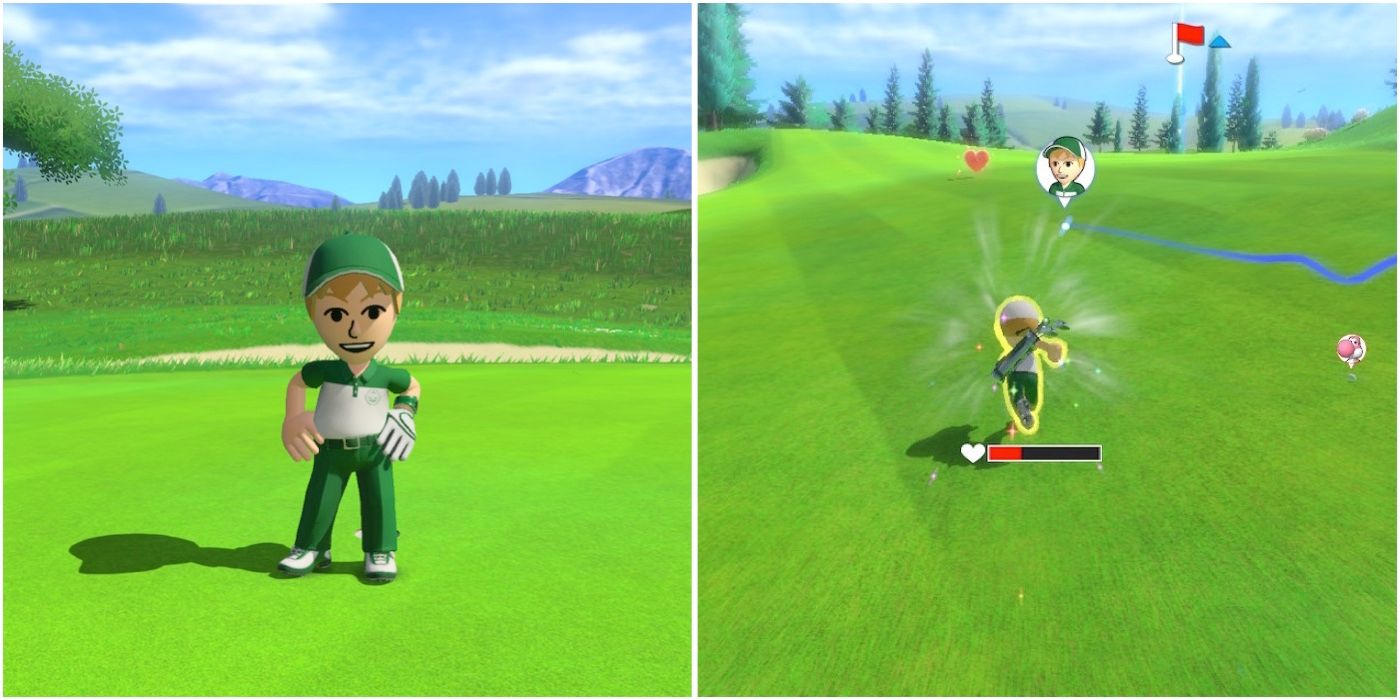 Golf screenshots from Mario Golf Super Rush